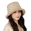 Autumn and winter hat women's lamb wool bucket hat versatile washbasin hat thickened warm windproof bucket hat