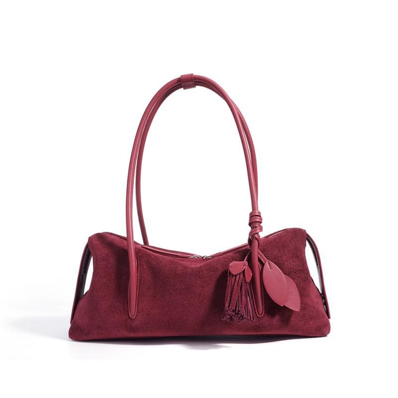 

Minimalist Shoulder Bag Casual Lazy Underarm Tote Genuine Leather Texture Frosted Niche High-end 36x10x14cm