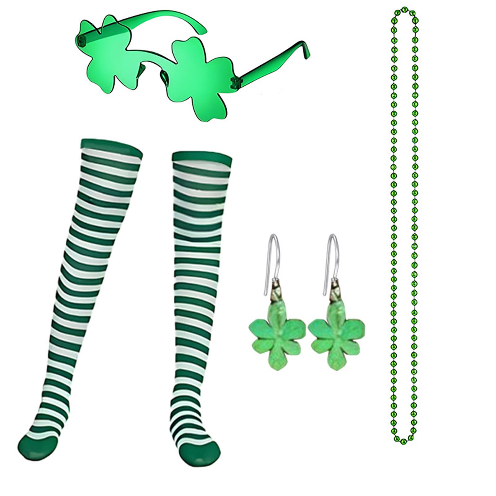 

St. Patrick s Day Children s Set Festival Party Stage Performance Costume Accessories One Size зелёный