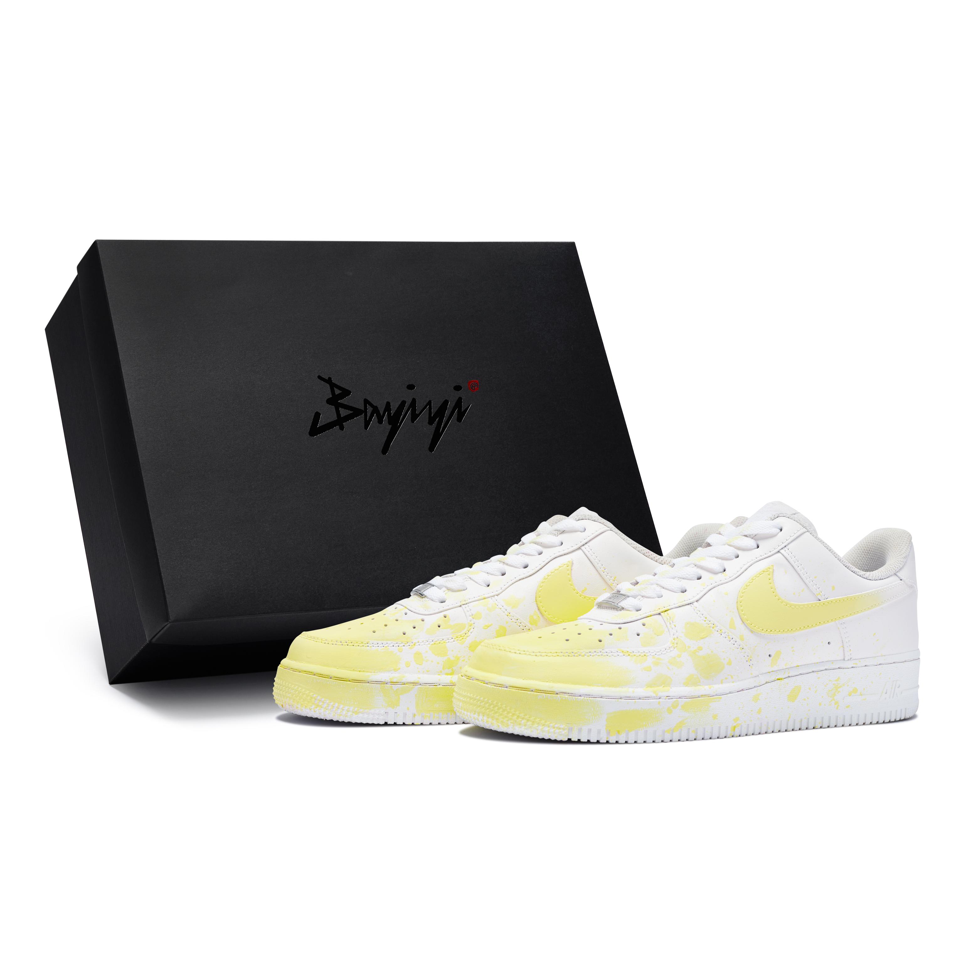 

Nike Air Force 1 Skateboard Shoes Men s Low top Yellow/White CW2288-111(Team80-S-BOX) 40