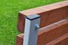 Internal cap for profile post roof 40x20 100 PCS WHITE