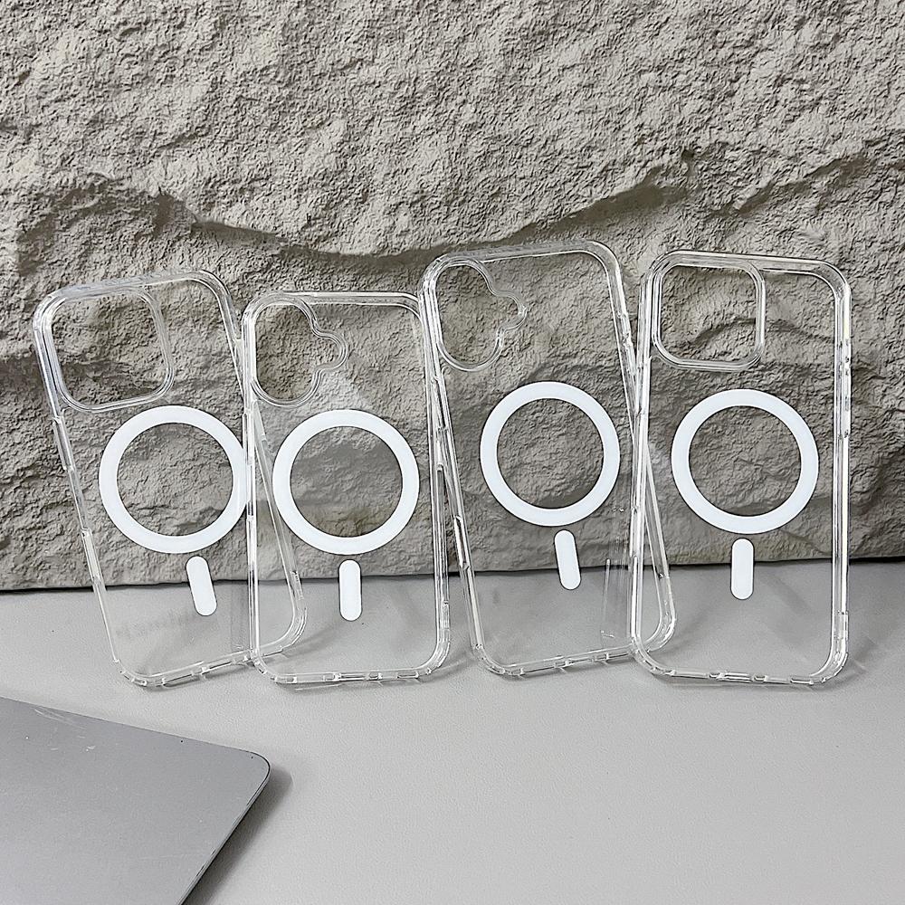 KEYISON Kamera Touch Control Button Hülle für iPhone 16 Pro Max 16 Plus für MagSafe Magnetisches Kabelloses Laden Transparente Abdeckung