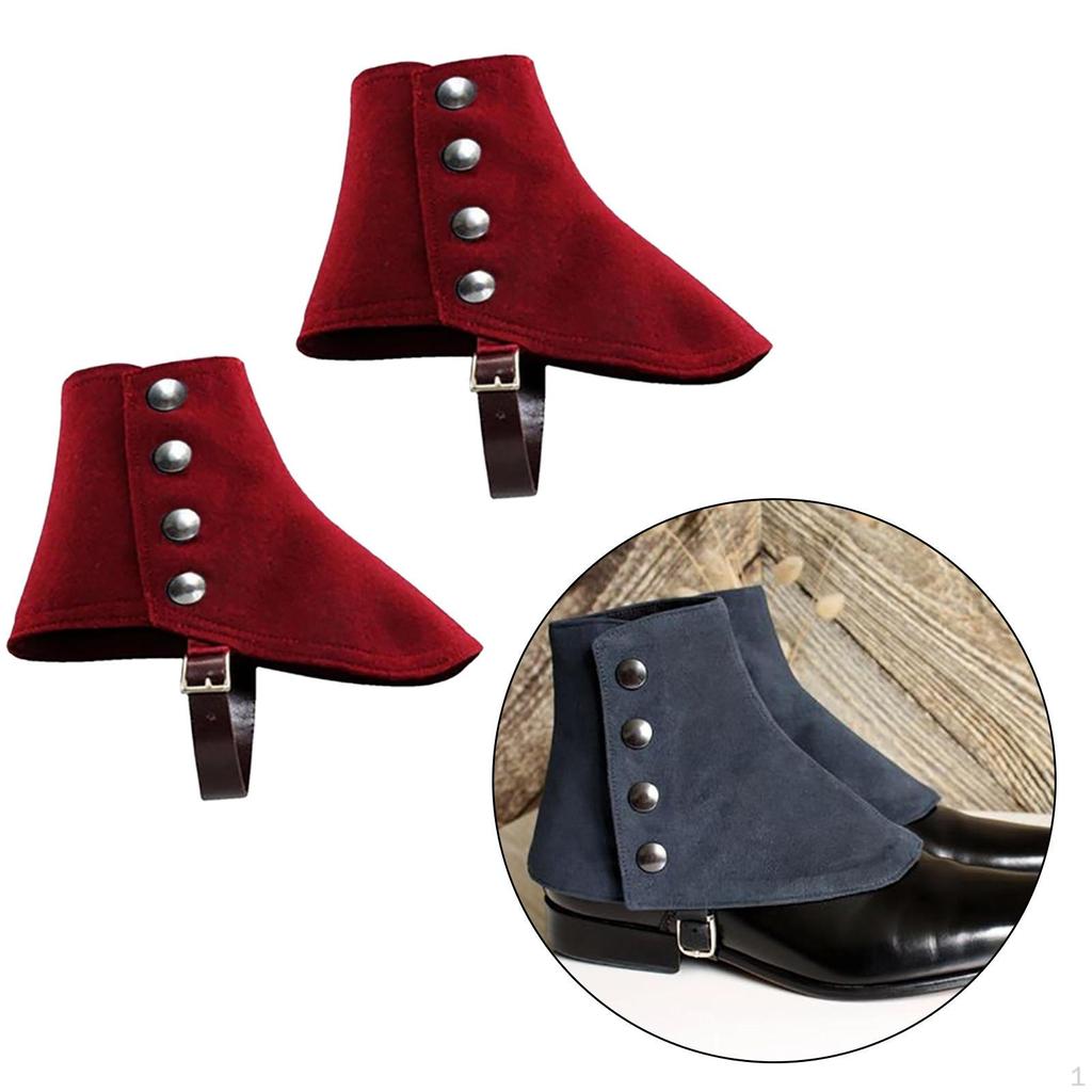Gangster Spats Birthday Vintage Style 1920S Costume Medieval Pirate Boot Covers