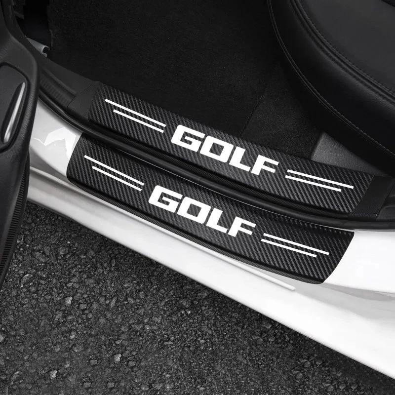 2026 Hot Sticker for VOLKSWAGEN R GTI Rline Passat Magotan CC Polo Golf Tiguan Jetta Car Door Sill Threshold Sticker Trunk Bumpe