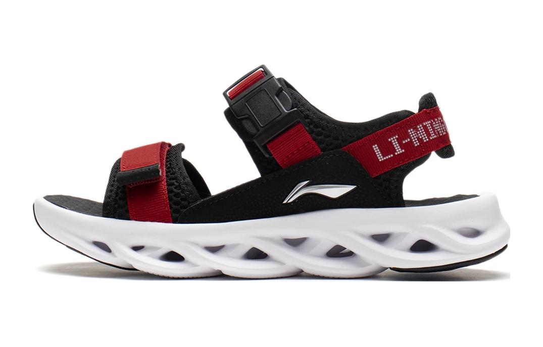 Сандалии детские Li Ning ARC 1.0 с амортизацией Черно-красные для подростков YKUS004-3 35
