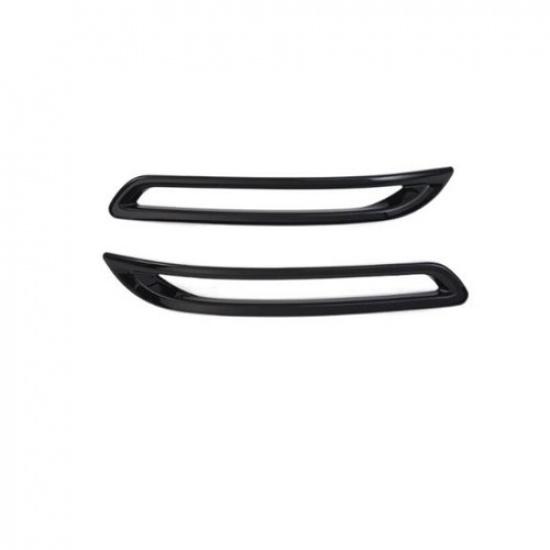 Glossy Black 2X Rear Fog Lamp Bumper Light Cover Trim For Honda Accord 2023 2024