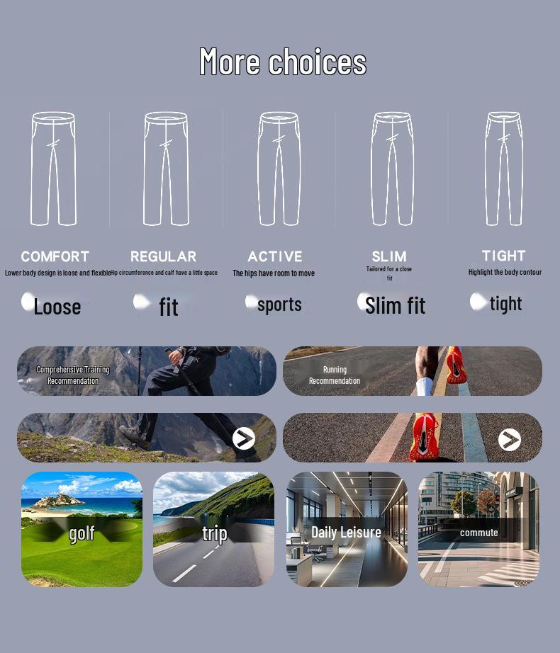 Outdoor Waterproof Elastic Straight-Leg Trousers - Trendy Zip-Up, Ideal for Spring/Autumn Mountaineering and Casual Wear.