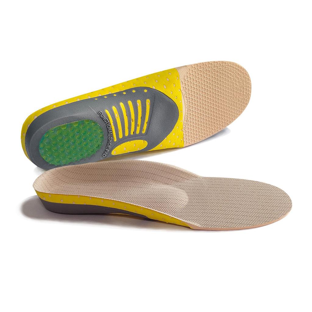 Shock-Absorbing Sweat-Wicking Arch Support Insoles for Basketball & Running