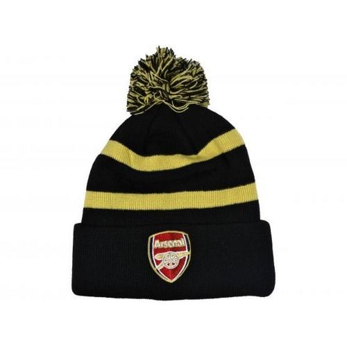 Arsenal FC Striped Bobble Beanie