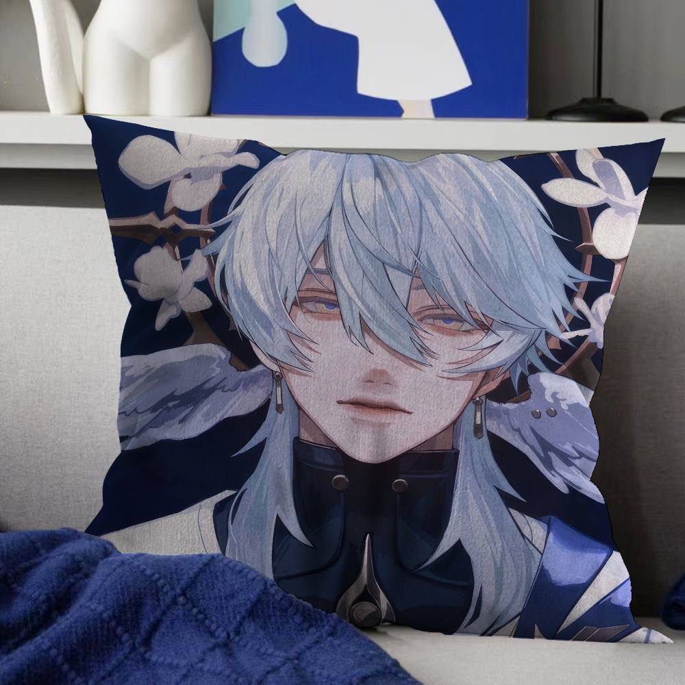 Popular Anime H-Honkai Star Rail Pillow Gift Home Office Decoration Bedroom Sofa Car Cushion Cover Case 45X45