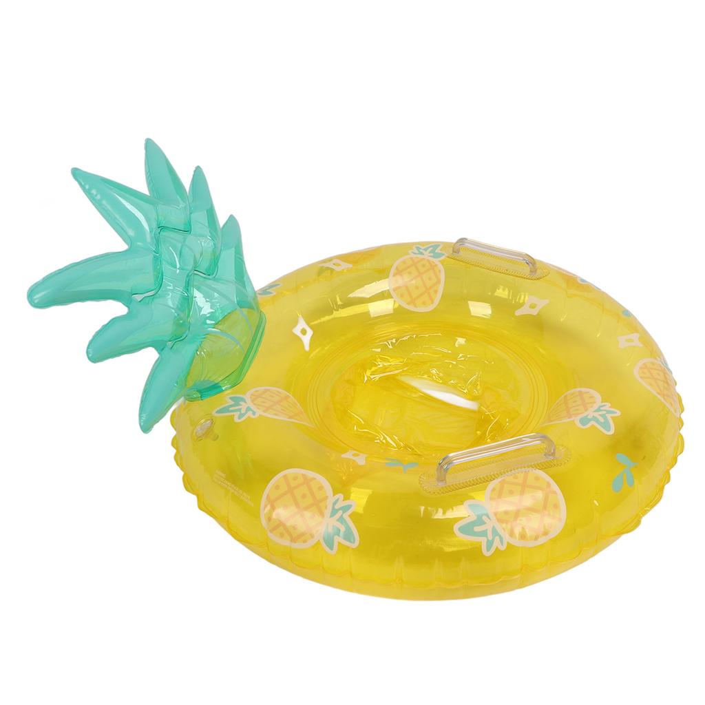 Thickened PVC Baby Swimming Ring Inflatable Baby Pool Float Sponge Bottom Seat Float Ring with Handle
