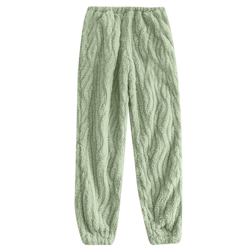 Women's Fashion Fleece Line Thickened Long Pajama Pants
