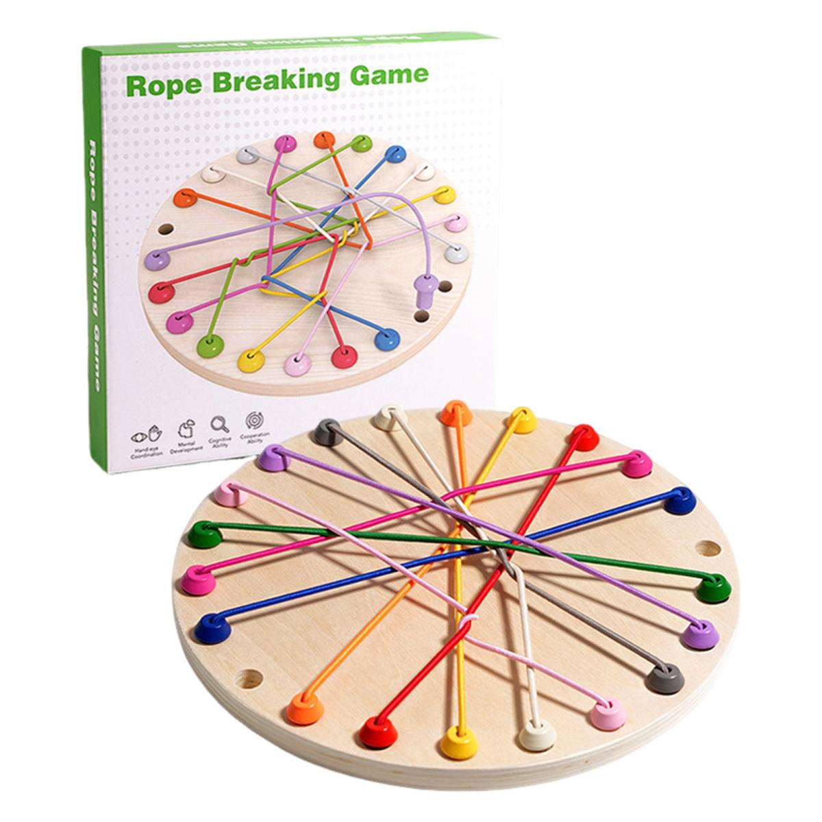 

1 набор для детей, игра по распутыванию веревок, настольная игра, развивающая логическое мышление, интерактивная обучающая игрушка для распутывания эластичных веревок B