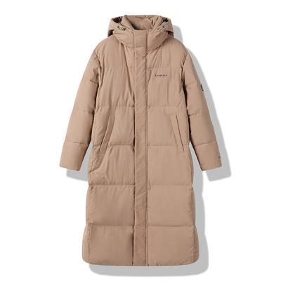 Damen Langer Kniewarmer Mantel Winter Verdickte Warme Kapuzenjacke