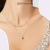 Chain Pr 925 Heart Balls Double Pendant Balls S925