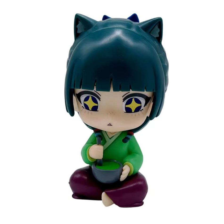 New The Apothecary Diaries Maomao Jinshi Mini Figure Anime Periphery Kawaii Sitting Toys Desktop Car Ornaments Model Gifts