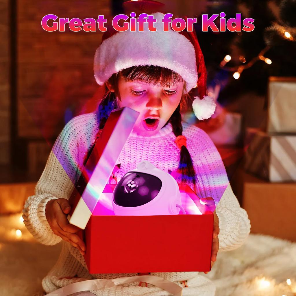 Astronaut Space Projector Light Star Projector Galaxy Night Lights with Timer and Remote Control Kids Room Atmosphere Decor