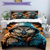 3pcs Owl Hoodie Duvet Cover Set -Includes 1 Duvet Cover and 2 Pillowcases, No Quilt Core, All-Season Home Decor  Yy251111126