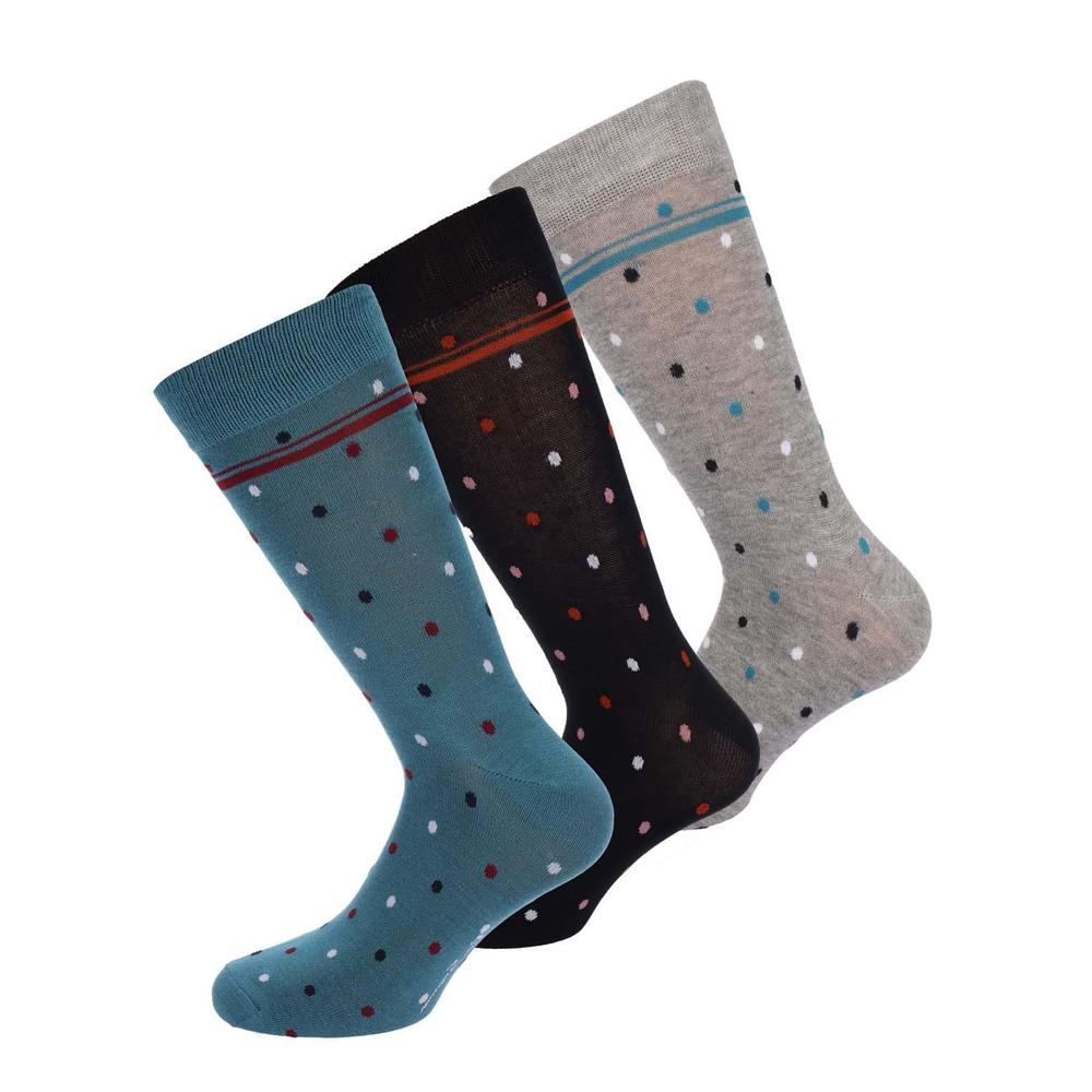 Ben Sherman Herren Gepunktete Socken (Packung mit 3)