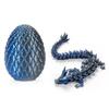 3D Printed Gradient Dragon Egg Model Toy - Creative Chinese Dragon Desk Ornament Gift