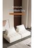Minimalist Tech Fabric Double Module Sofa for Small Apartments