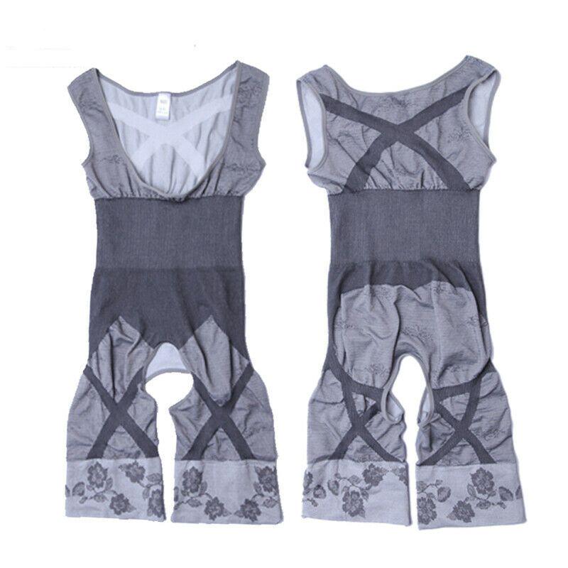 

Женский корректирующий боди для всего тела, компрессионное послеродовое корректирующее белье, боди, пояс, корсет L/XL серый