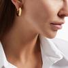 Minimalist Glossy Circle Earrings Women's Temperament Niche Design Personality Versatile INS Style Elegant Classic Accessories Daily Jewelry