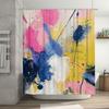 Pink Blue Yellow Colorful Bathroom Shower Curtain Polyester Waterproof Decorative 3D Printing Home Decor Item