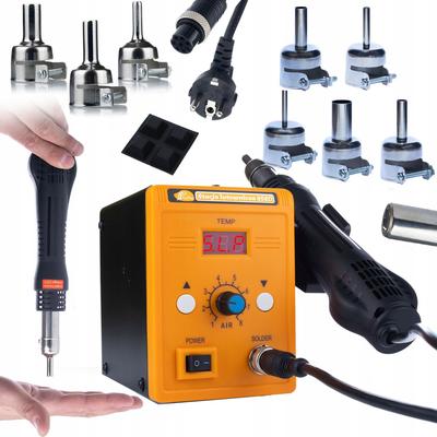 Rosfix Hot-air Soldering Station Rosfix 858D + Set of 5 Hot Air Nozzles for Rosfix Soldering Station (3,4,6,7,12mm)