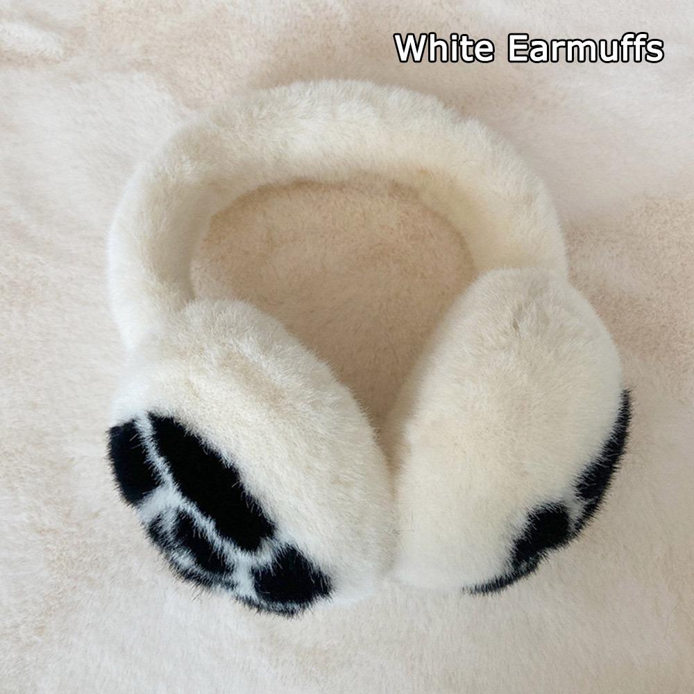 Camellia Warm Earmuffs Collar Shawl Neck Warmer Plush Fur Scarf New Ear Cover  Women