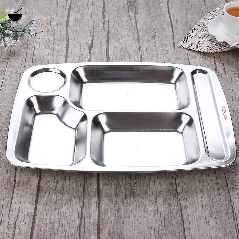 304 Stainless Steel Divided Lunch Trays