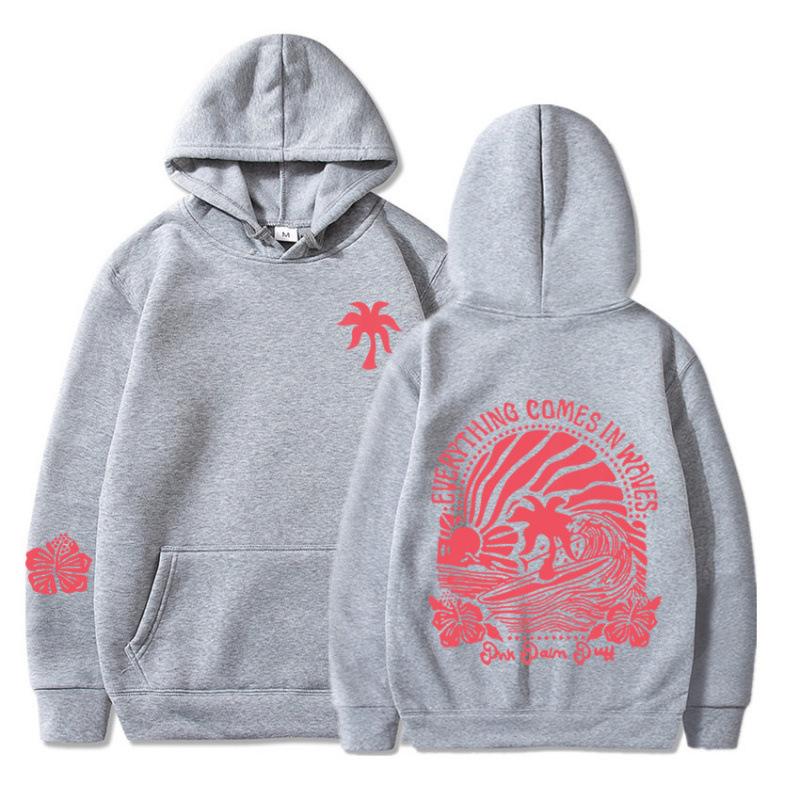 Chasing Sunsets Bedrucktes Lässiges Hoodie-Sweatshirt