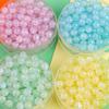 Iridescent Acrylic Round Beads for DIY Phone Case & Jewelry Decoration
