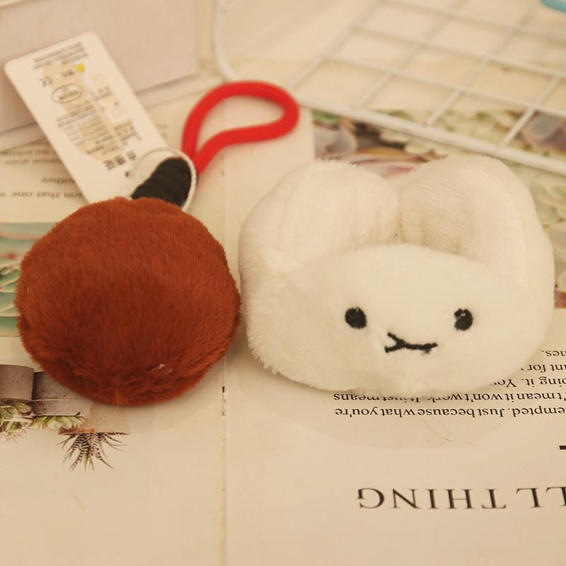 Cartoon Cha Inspired Siu Bao Plush Toy Keychain Pendant Backpack Accessories
