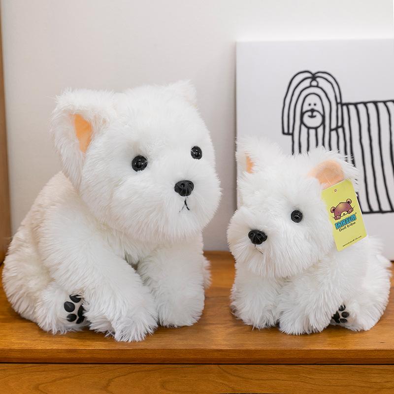 Super Cute Party Style West Highland Plush Toys Children's Comfort Doll Birthday Gift Office Desk Ornament Doll Redemptionjavascript: