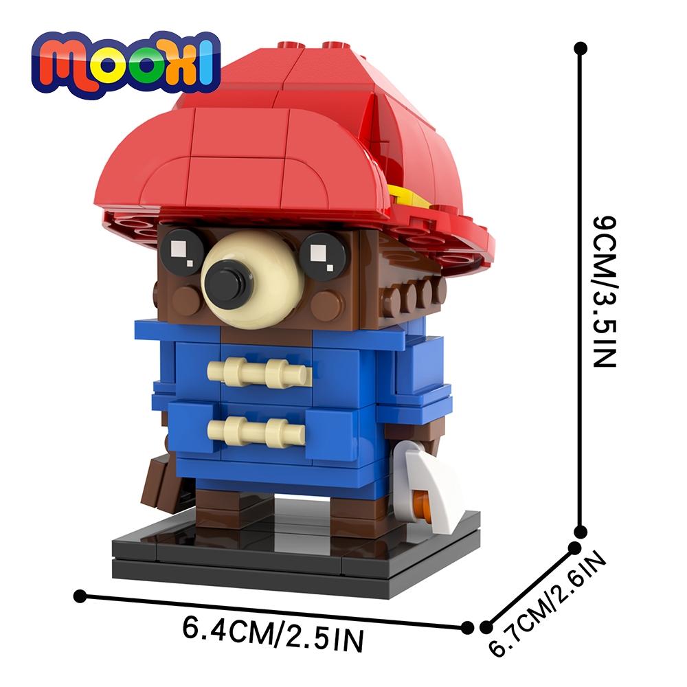 

MOOXI Movie 121Pcs MOC Bricks Animal Bear Figures BrickHeadsed Building Blocks Education Toys For Children Birthday Gift MOC7216