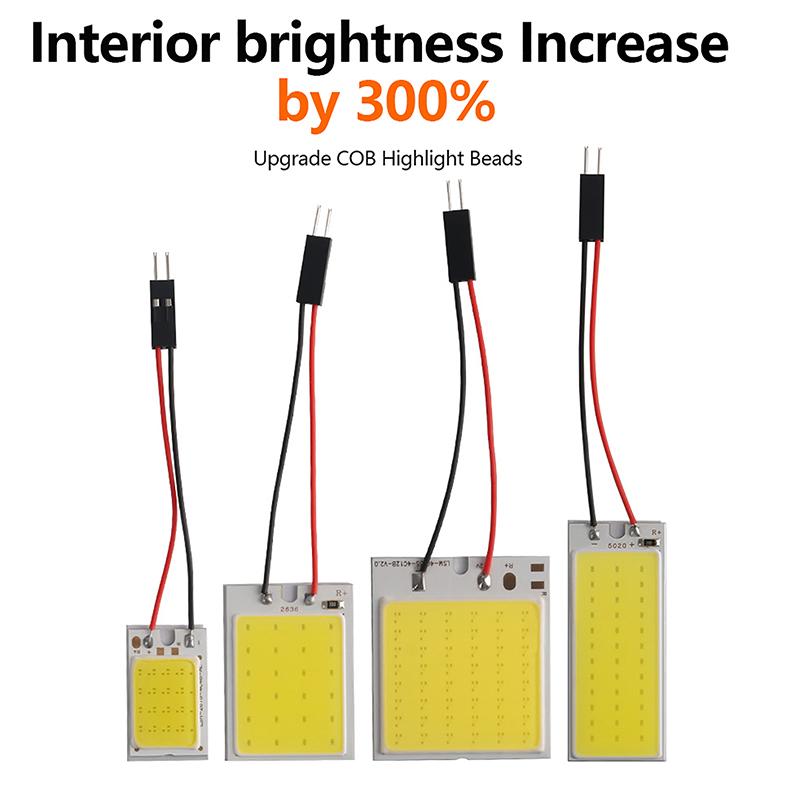 1Pcs  Car Interior Reading Universal Accessories Led 24/36/48Leds Options Lamps Ceiling Lights Dome Lamp