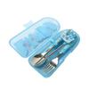 Sweet and Sour Catch Tiniping All-in-one Spoon+fork+corrected Chopsticks Full Set, Sharp Sharpening, Spoon+fork+corrected Chopsticks+case, 1 Set