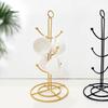 Nordic Style Iron Cup Rack With Drip Tray For Kitchen Storage And Organization