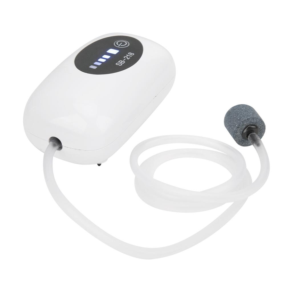 Oxygen Pump with Usb Cable Rechargeable Portable Mute Air Pump for Fish Tank Outdoor Fishing