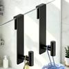 2Pcs Soft Cushion Towels Hooks Up To 10mm Thick Robe Hanger Widened Glass Door Hanger  Bathroom