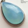 Natural Blue Aquamarine Oval Pendant Jewelry For Women Men Dark Aquamarine Necklace Fashion  Brazil AAAAAA