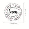 1PC I Am Affirmation Sticker | Inspirational Bible Sticker Pack For Journals And Laptops | Waterproof Sticker For Water Bottles And Cars
