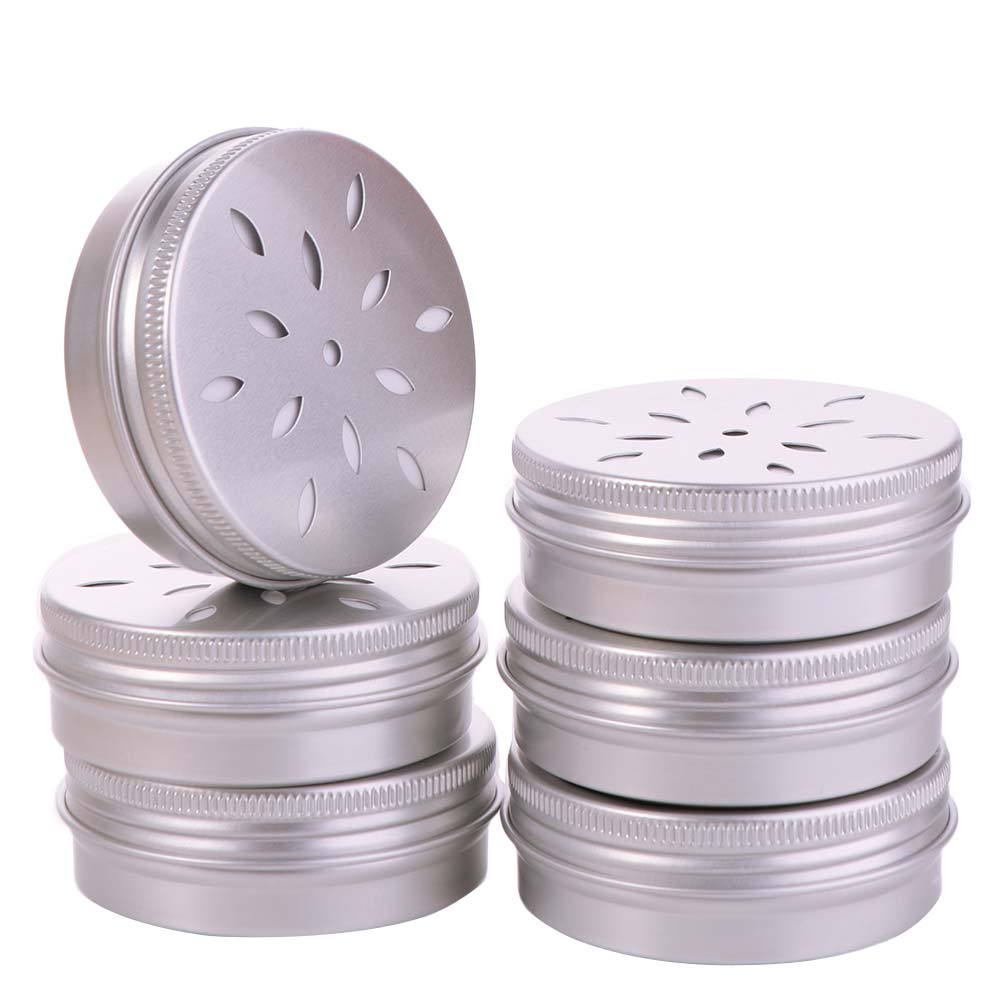 10Pcs Round Aluminum Tin Can 60ML Scent Training Case Dog Scent Training Box Pets