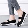 Cloth shoes women's summer breathable and lightweight mother shoes new casual sports shallow mouth single shoes
