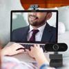 NoDrive 1080P Resolution Computer Camera Built-in Microphone Plug and Play Web Camera 360° Rotation USB Webcam Streaming