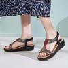 2026 Women'S Sandals Bohemia Summer Vintage Beach Beaded Ankle Strappy Sandal Athletic Hiking Shoes Outdoor Walking Shoe Hot