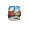 Polen Krakau Zentraler Marktplatz Kühlschrankaufkleber Tourismus Souvenir Harz Kühlschrankmagnete Aufkleber Handwerkskunst Geschenk