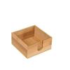 Bamboo Multi-functional Square Tissue Holder for Restaurants and Hotels