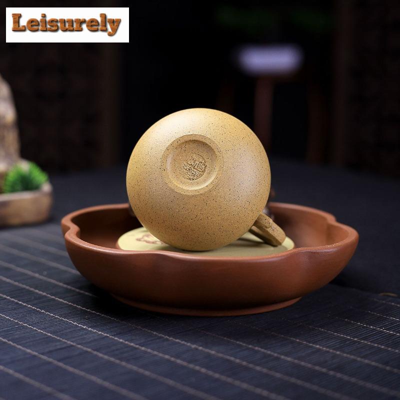 130 ml Ästhetische Yixing Lila Ton Teekannen Handgemachte Kürbis Kanne Roherz Sesam Abschnitt Schlamm Tee Wasserkocher Zisha Tee Set Tee